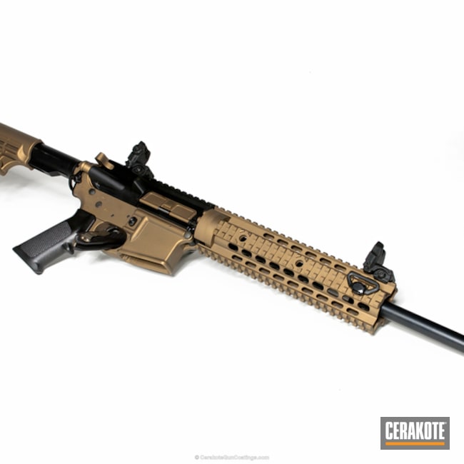 Cerakoted: Two Tone,Burnt Bronze H-148,Tactical Rifle