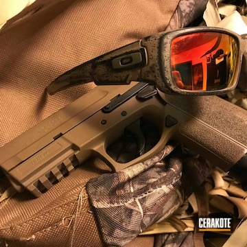 Cerakoted Cerakoted Sig Sauer Handgun And Matching Oakley Sunglasses