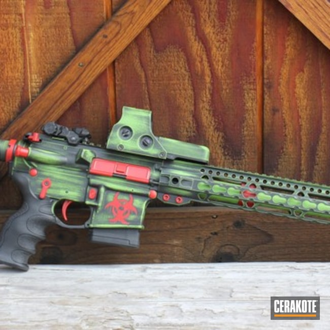 Cerakoted: Anderson Mfg.,Graphite Black H-146,Zombie Green H-168,USMC Red H-167,Tactical Rifle,AR-15