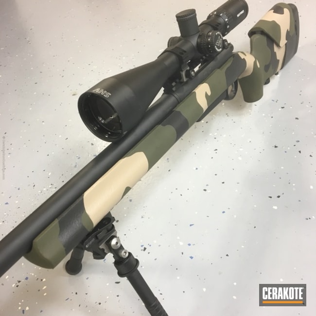 Custom Cerakote MultiCam Finish on this Bolt Action Rifle by WEB USER ...