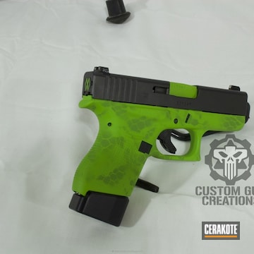 Cerakoted Glock 43 Handgun Cerakoted In A Custom Camo Pattern