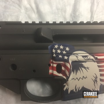 Cerakoted American Eagle Coated On This Smith & Wesson Upper/lower Receiver
