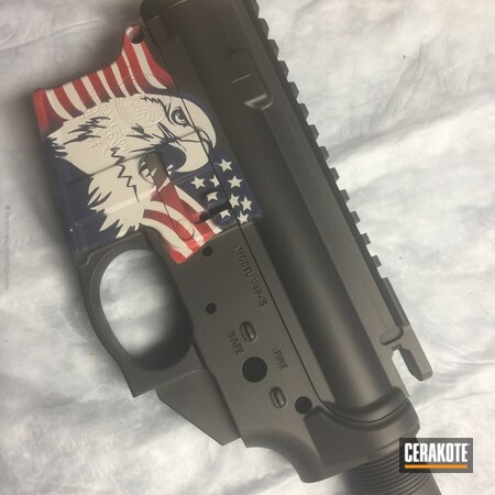 Powder Coating: Hidden White H-242,KEL-TEC® NAVY BLUE H-127,Smith & Wesson,FIREHOUSE RED H-216,Upper / Lower,American Eagle