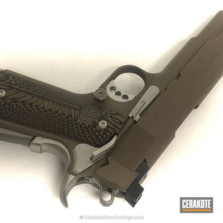 Powder Coating: Colt 1911,Custom 1911,Novak,Custom .45 Colt,Wilson Combat,MAGPUL® FLAT DARK EARTH H-267