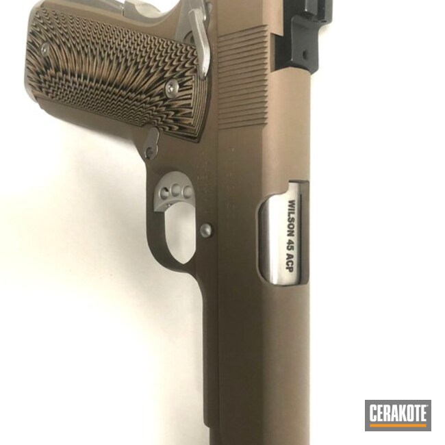 Cerakoted: Custom .45 Colt,MAGPUL® FLAT DARK EARTH H-267,Colt 1911,Custom 1911,Novak,Wilson Combat