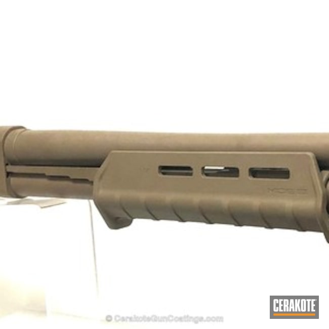 Cerakoted: Tactical Shotgun,MAGPUL® FLAT DARK EARTH H-267,Shotgun,Graphite Black H-146,12 Gauge,Mossberg,Tactical Mossberg,Mossberg 500