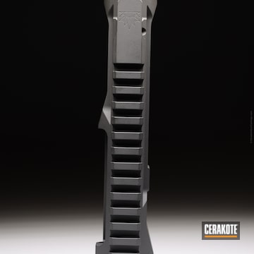 Cerakoted Gun Parts Coated In H-146 Graphite Black And H-210 Sig Dark Grey