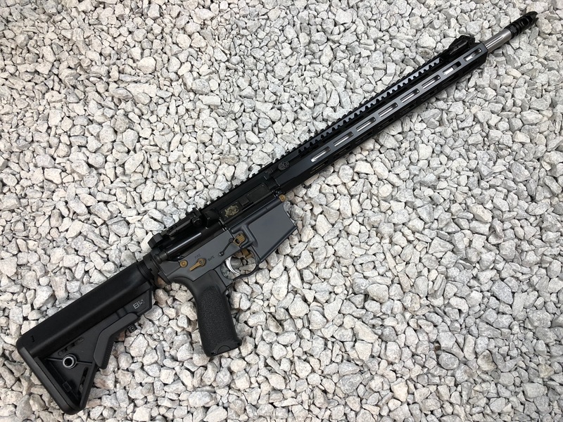 Mega Arms AR15 Rifle Cerakoted in Graphite Black, Burnt Bronze and ...