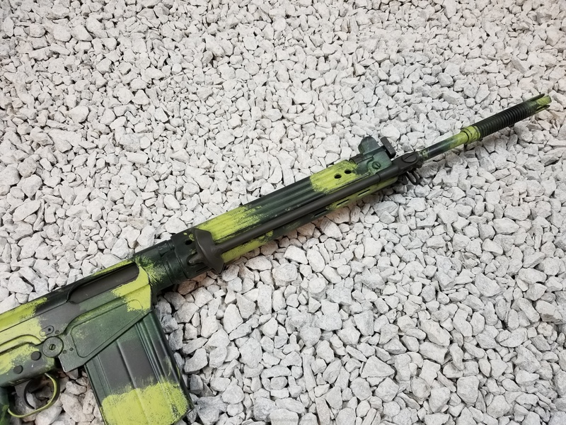 FN FAL Rifle coated in a Rhodesian Merc Bush Camo Pattern by WEB USER ...