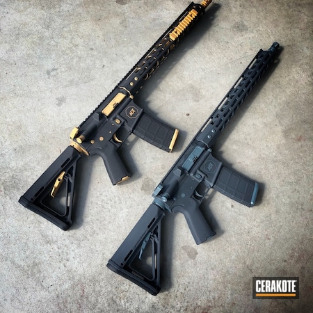 Powder Coating: Two Tone,Gold H-122,Armor Black H-190,MAGPUL® STEALTH GREY H-188,Tactical Rifle,JESSE JAMES COLD WAR GREY H-402