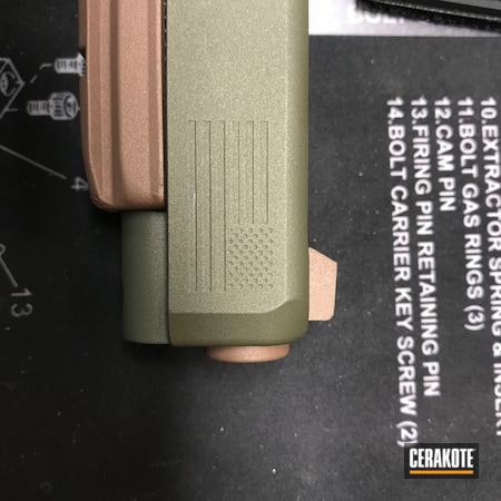 Powder Coating: Laser Engrave,Shimmer Gold H-153,Glock,Pistol,Custom Mix,Sniper Green H-229,Federal Brown H-212,Glock 34