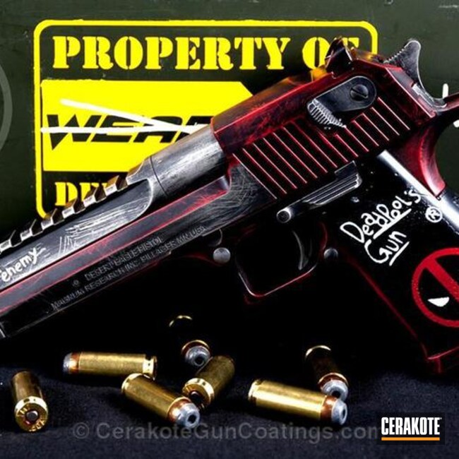 Cerakoted Custom Comic Book Inspired Desert Eagle Handgun