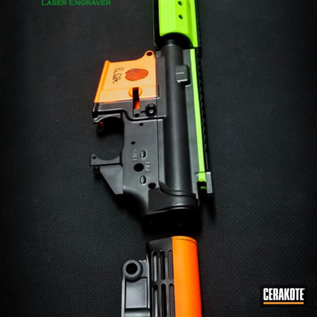 Cerakoted: Color Fill,Graphite Black H-146,Zombie Green H-168,Tactical Rifle,Hunter Orange H-128,Laser Engrave