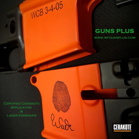Powder Coating: Hunter Orange H-128,Laser Engrave,Graphite Black H-146,Zombie Green H-168,Color Fill,Tactical Rifle