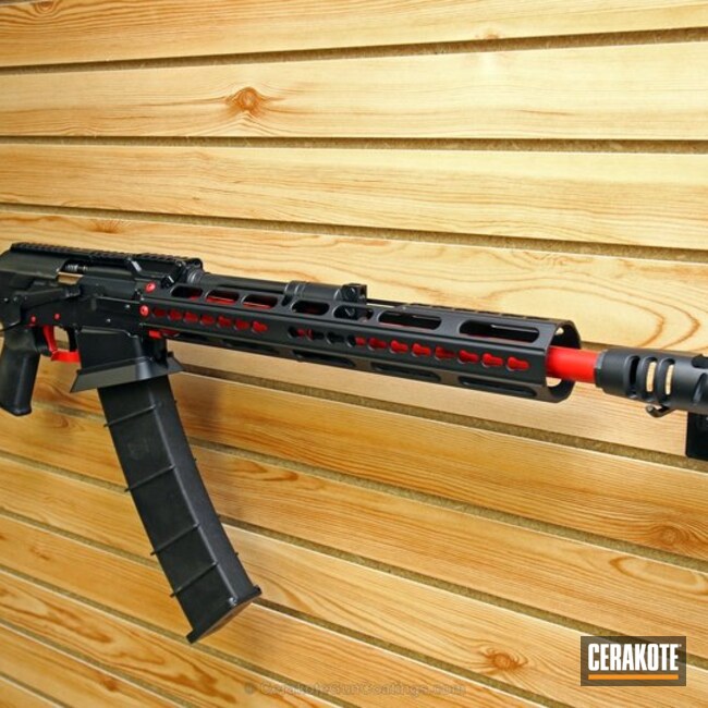 Cerakoted: Two Tone,Hunter Orange H-128,AK Rifle