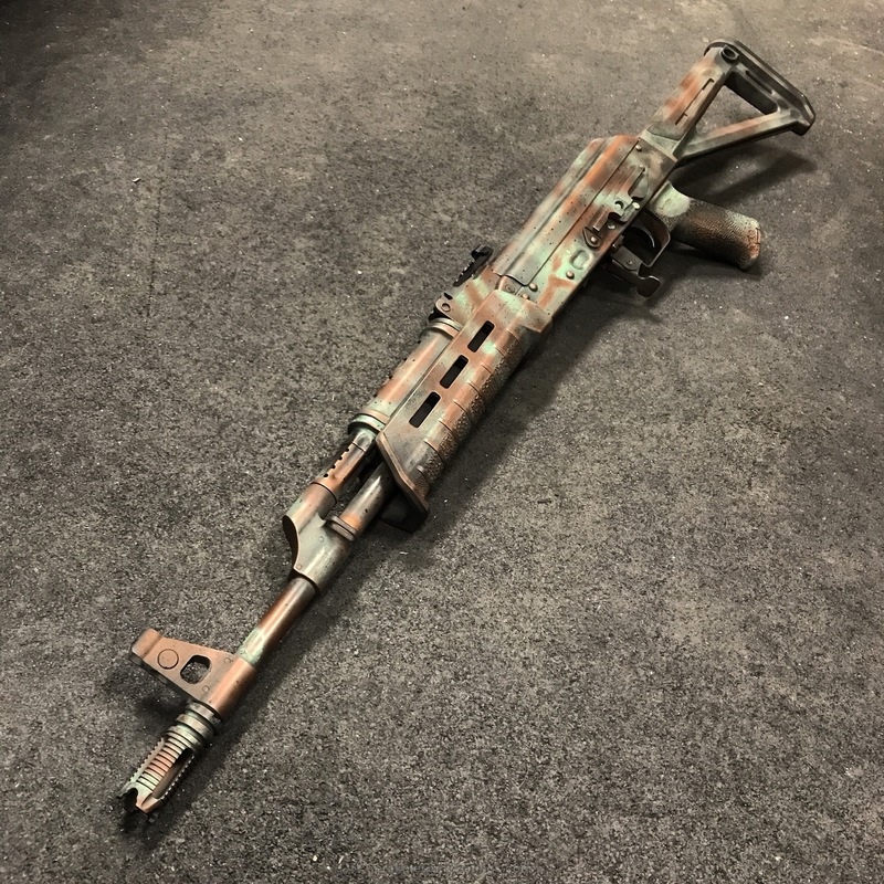 Distressed AK-47 Rifle done in a Custom Copper Patina Finish by WEB ...