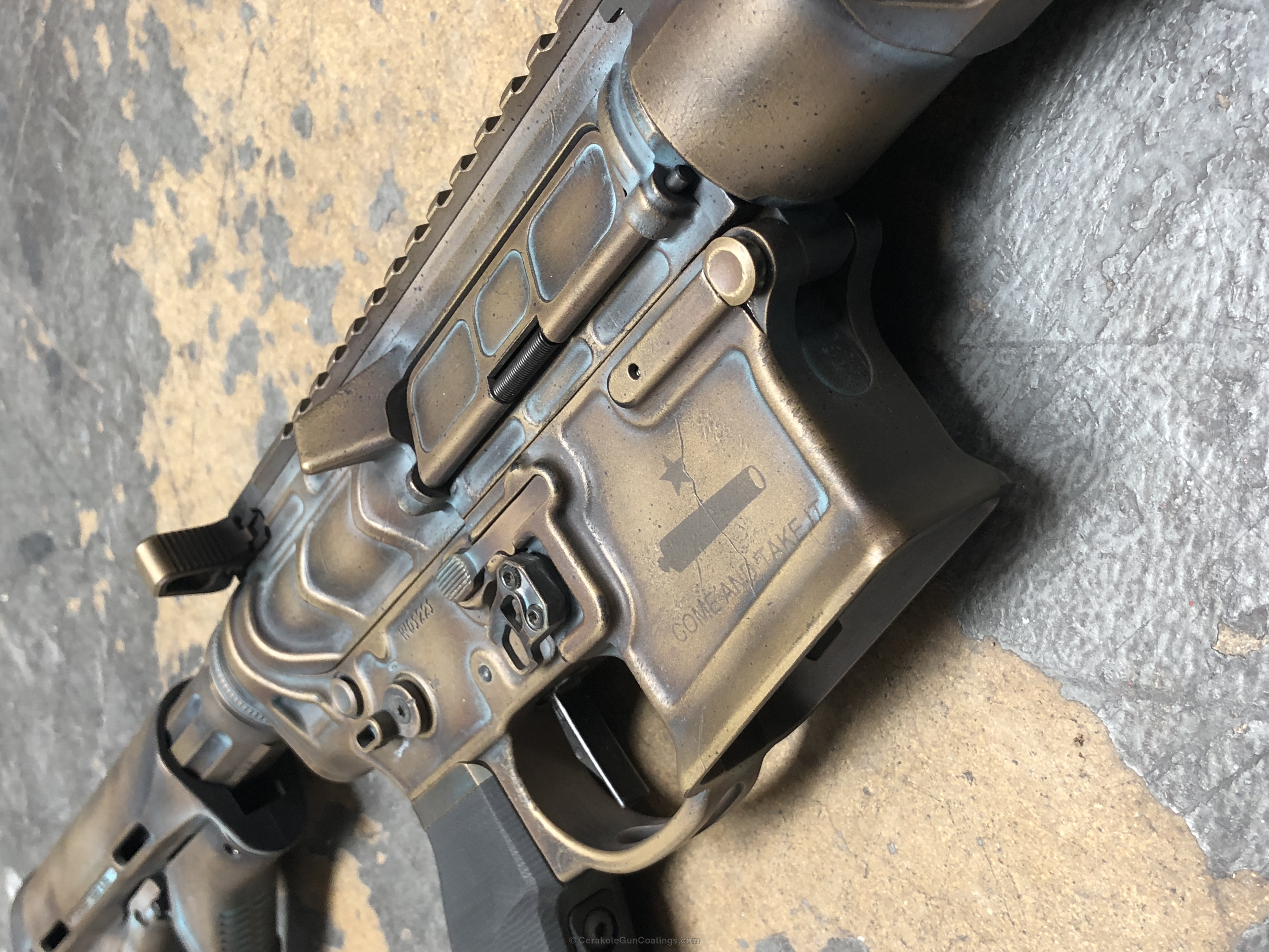 PWS Rifle done in a Cerakote Patina Finish by ABELARDO ROMAN | Cerakote