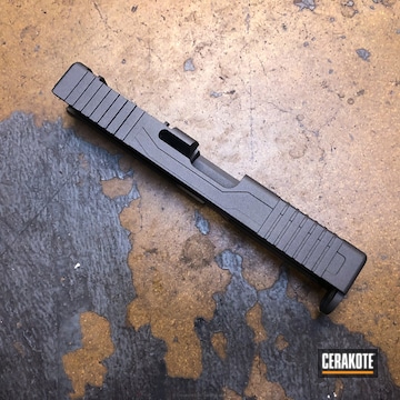 Cerakoted Milled Glock Slide Finished In H-237 Tungsten