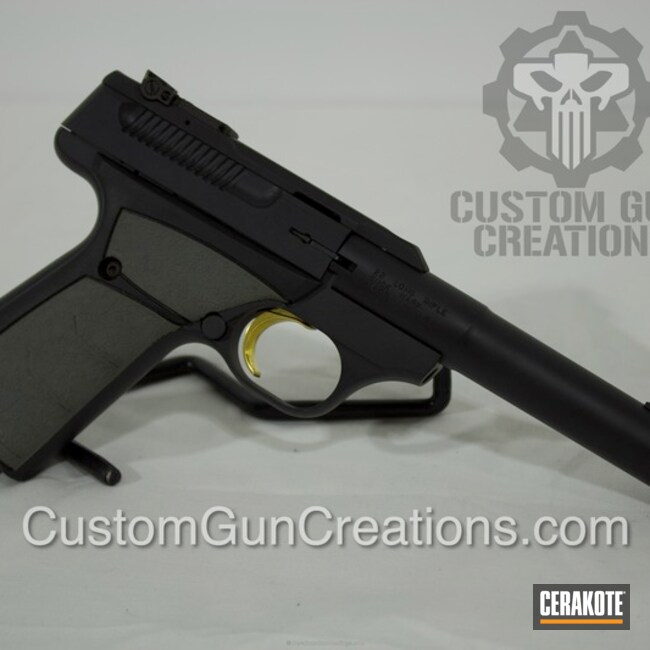 Cerakoted Browning Buckmark Pistol Coated In H-146 Graphite Black