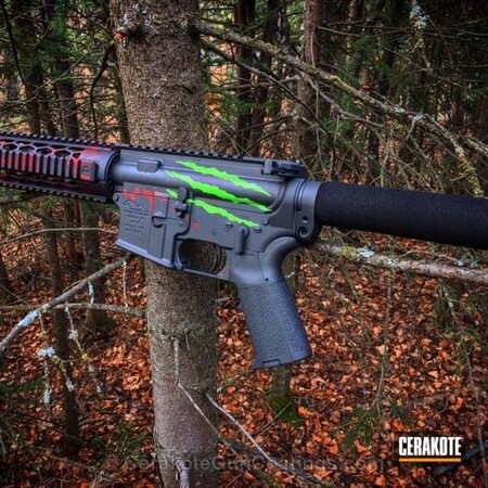 Powder Coating: Zombie Green H-168,AR Pistol,Anderson Mfg.,Sniper Grey H-234,Tactical Rifle,FIREHOUSE RED H-216,AR-15