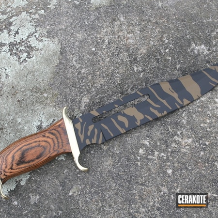 Powder Coating: Graphite Black H-146,Hunting Knife,Timber Rattler Hunting Knife,Fixed-Blade Knife,Burnt Bronze H-148,More Than Guns