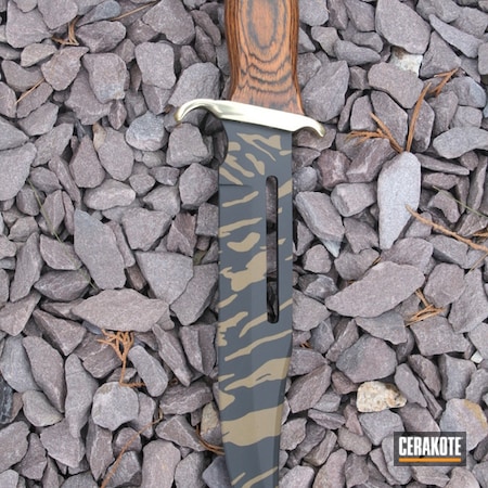 Powder Coating: Graphite Black H-146,Hunting Knife,Timber Rattler Hunting Knife,Fixed-Blade Knife,Burnt Bronze H-148,More Than Guns