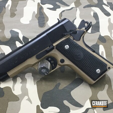 Powder Coating: Graphite Black H-146,1911,Pistol,Colt,Coyote Tan H-235