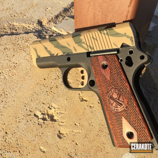 Cerakoted Emp Handgun Coated In A Custom Camo Pattern