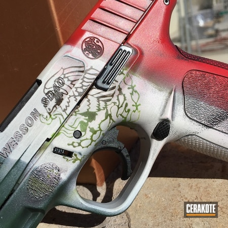 Powder Coating: Bright White H-140,Smith & Wesson,Zombie Green H-168,Chocolate Brown H-258,Highland Green H-200,Flag of Mexico,USMC Red H-167
