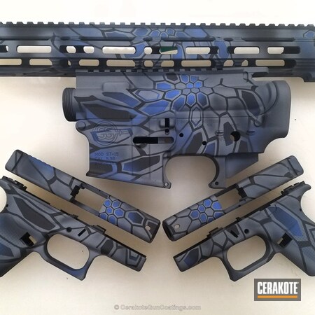 Powder Coating: NRA Blue H-171,kryptekice,BATTLESHIP GREY H-213,MAGPUL® STEALTH GREY H-188,Tactical Rifle,AR-15,Titanium H-170,Kryptek