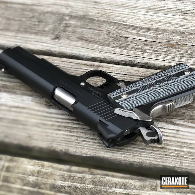 Cerakoted: Graphite Black H-146,Colt,Colt 1911,1911,Handguns