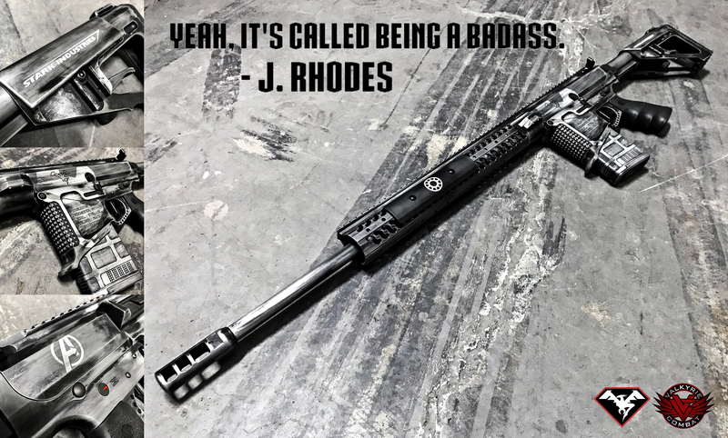 Distressed Rifles Distressed Tactical Rifle done in H-146 Graphite Black, H-151 Satin ...