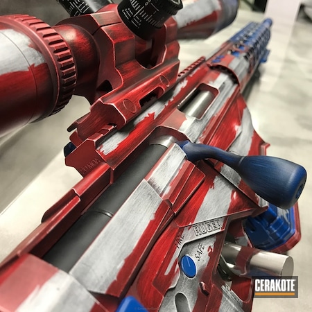 Powder Coating: Hidden White H-242,Graphite Black H-146,Distressed,NRA Blue H-171,Ruger Precision 6.5,Tactical Rifle,American Flag,FIREHOUSE RED H-216,Battleworn,Ruger