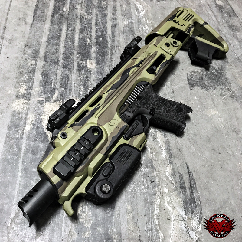 Glock Carbine Conversion Kit coated in a Custom Tiger Stripe Pattern by ...