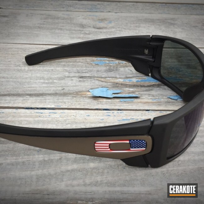 Cerakoted: Sunglasses,Oakley,Graphite Black H-146,More Than Guns,Flat Dark Earth H-265