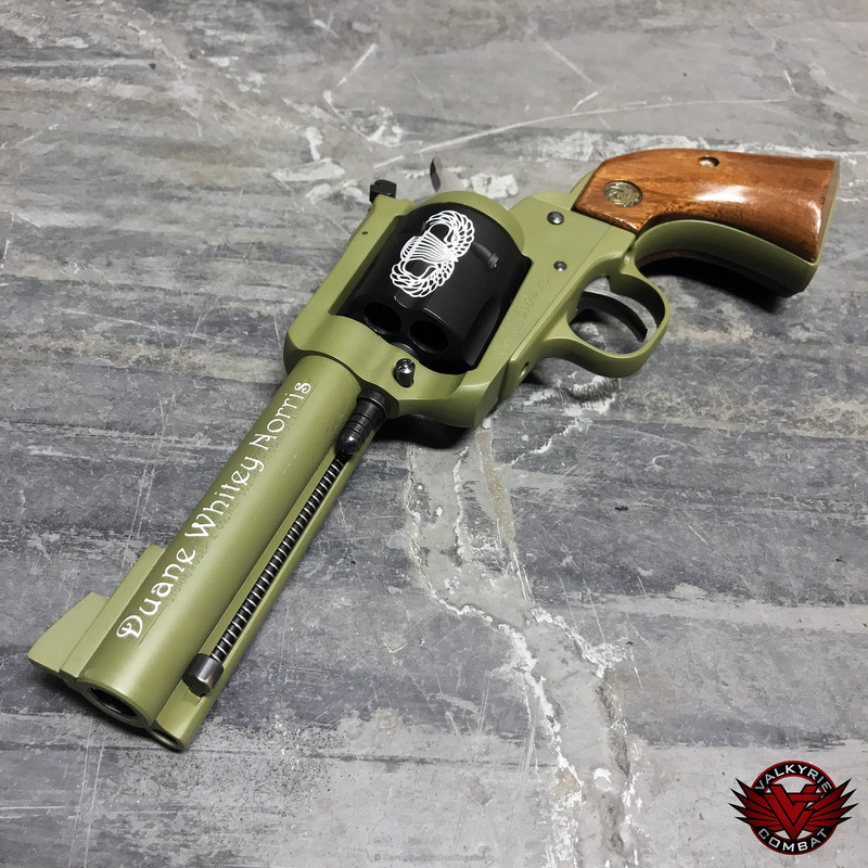 Ruger Revolver done in a Custom US Army Cerakote Finish by GREG WOHLER ...