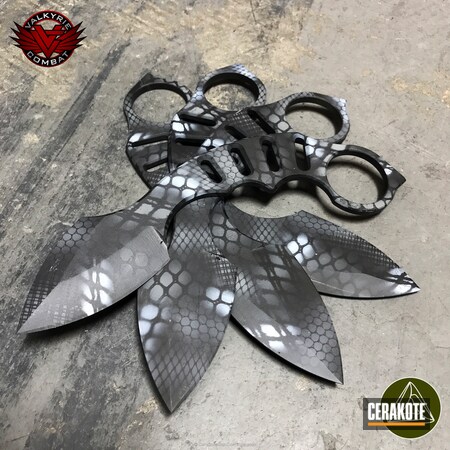 Powder Coating: Graphite Black H-146,Fixed-Blade Knife,Custom Camo,SIG™ DARK GREY H-210,More Than Guns,Bull Shark Grey H-214