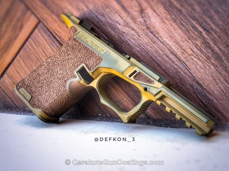Polymer Pistol Frame in a Custom Cerakote Finish by ABELARDO ROMAN ...