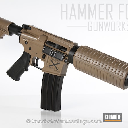 Powder Coating: M17 COYOTE TAN E-170,Graphite Black H-146,DPMS Panther Arms,Tactical Rifle,AR-15,National Guard,Alabama