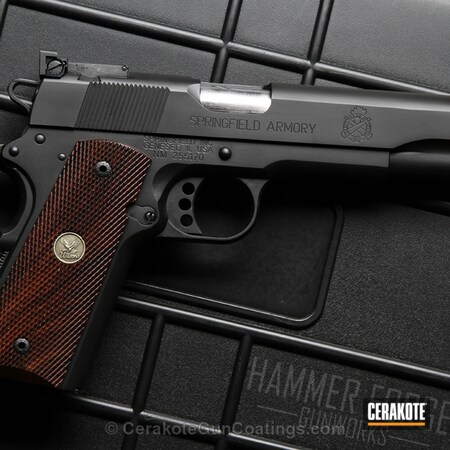 Powder Coating: Graphite Black H-146,.45 ACP,1911,Pistol,Springfield 1911,Springfield Armory