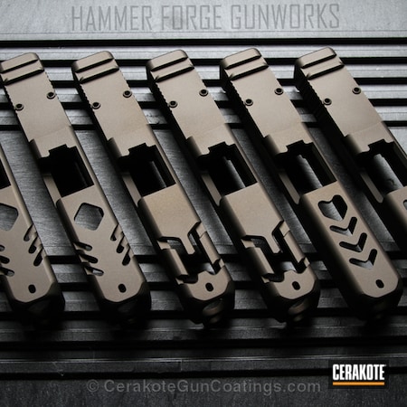 Powder Coating: Slide,Midnight Bronze H-294,Glock,Glock 19