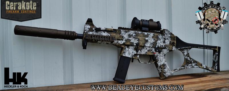 UMP coated in a Custom Camo Pattern by WEB USER | Cerakote
