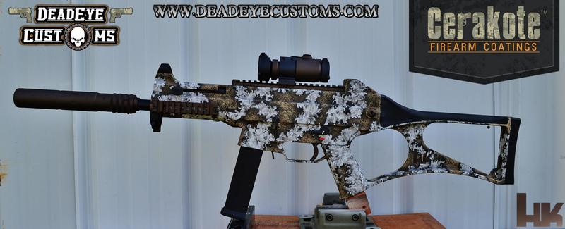 UMP coated in a Custom Camo Pattern by WEB USER | Cerakote