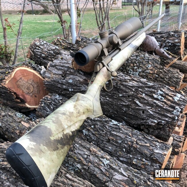 Cerakoted: Bolt Action Rifle,Scope,Burnt Bronze H-148