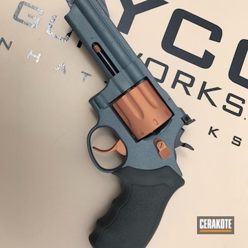 Cerakoted Cooper 357 Revolver In A Custom Cerakote Two Tone Finish