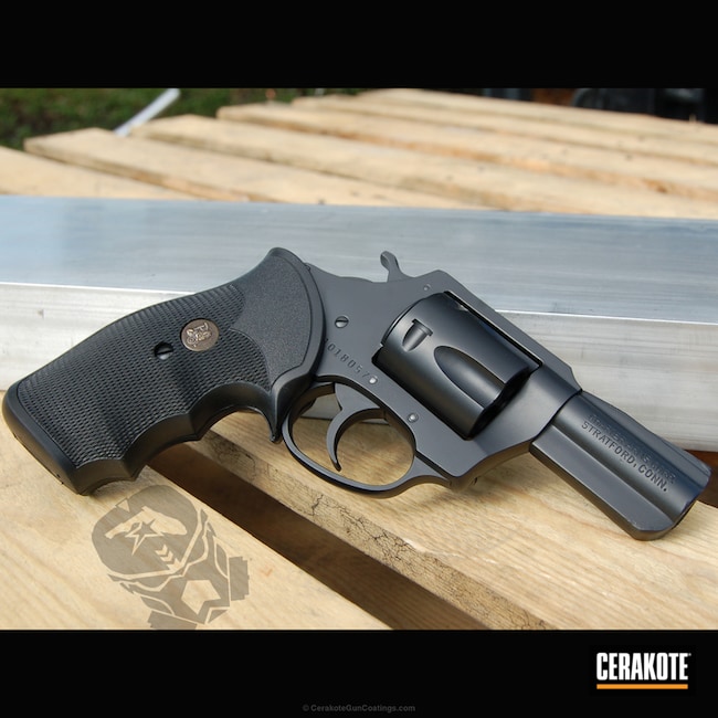 Cerakoted Charter Arms Revolver In Cerakote H-146 Graphite Black