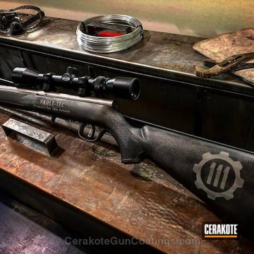 Cerakoted Bolt Action Rifle Coated In H-150 Savage Stainless