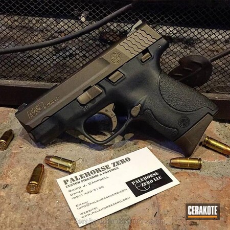 Powder Coating: Smith & Wesson,Pistol,Burnt Bronze H-148
