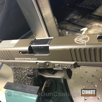 Cerakoted Glock Handgun In Cerakote H-232 Magpul O.d. Green