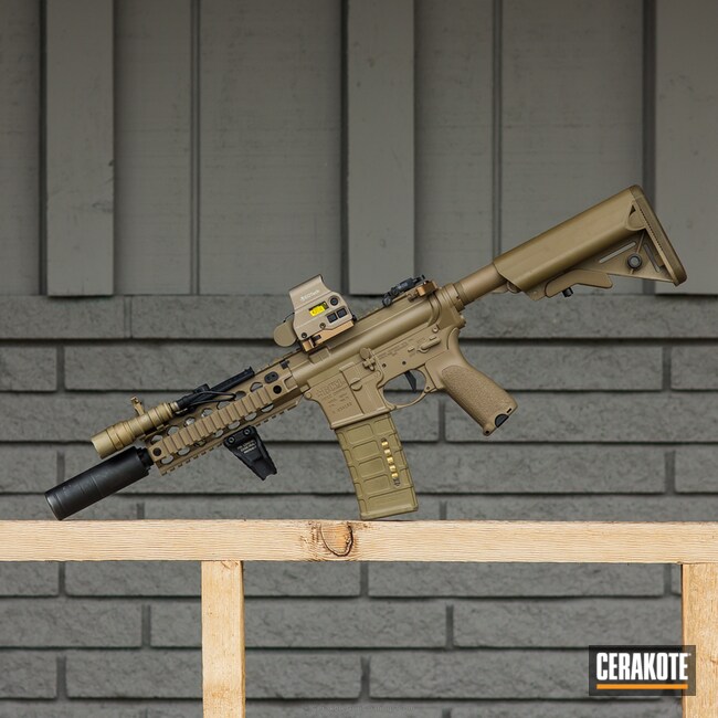 Cerakoted: MAGPUL® FLAT DARK EARTH H-267,BCM Rifle Company,Tactical Rifle,Suppressor,EOTech,BCM